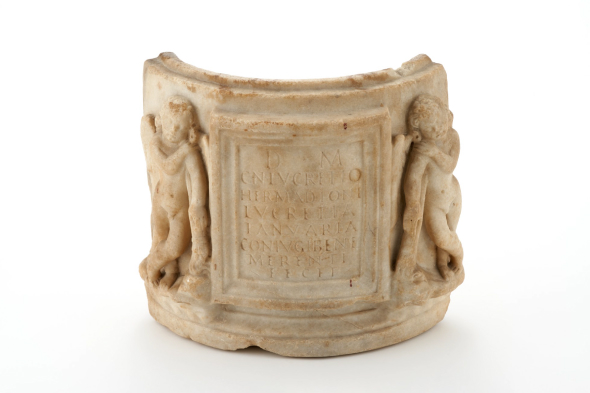 a marble sarcophagus