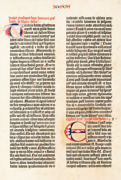 The Gutenberg Bible with 42 lines