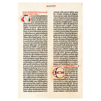 The Gutenberg Bible with 42 lines Germany, around 1454