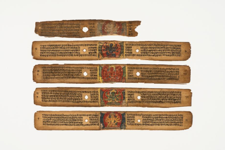 Palm-leaf manuscript of Pancha Raksha (Pañcarakṣa) 이미지